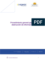 Procedimiento para Destrucción de Medios de Almacenamiento