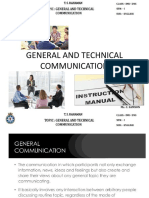 1.2. General and Technical Communication