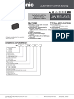 JW Relays: Typical Applications Features