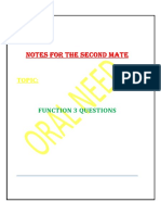 Second Mate Function 3 Questions Set