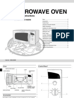 Microwave Oven Instructions