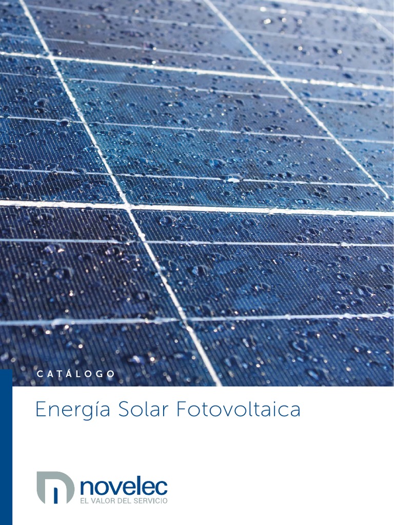 Catalogo Solar Novelec, PDF, Fotovoltaica