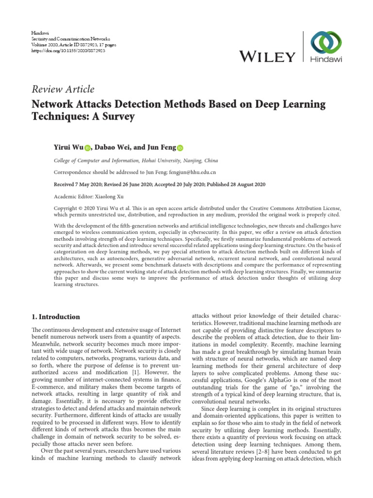Review Article: Network Attacks Detection Methods Based On Deep ...