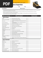 Bull Dozer Daily Inspection Checklist | PDF