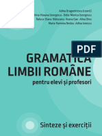 Gramatica Limbii Române: Sinteze Și Exerciții