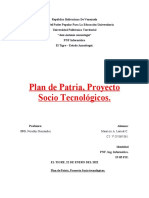 Plan de Patria, Proyecto Socio Tecnológicos