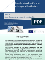 Financiación de La Investigación JUAN FERNÁNDEZ 2022