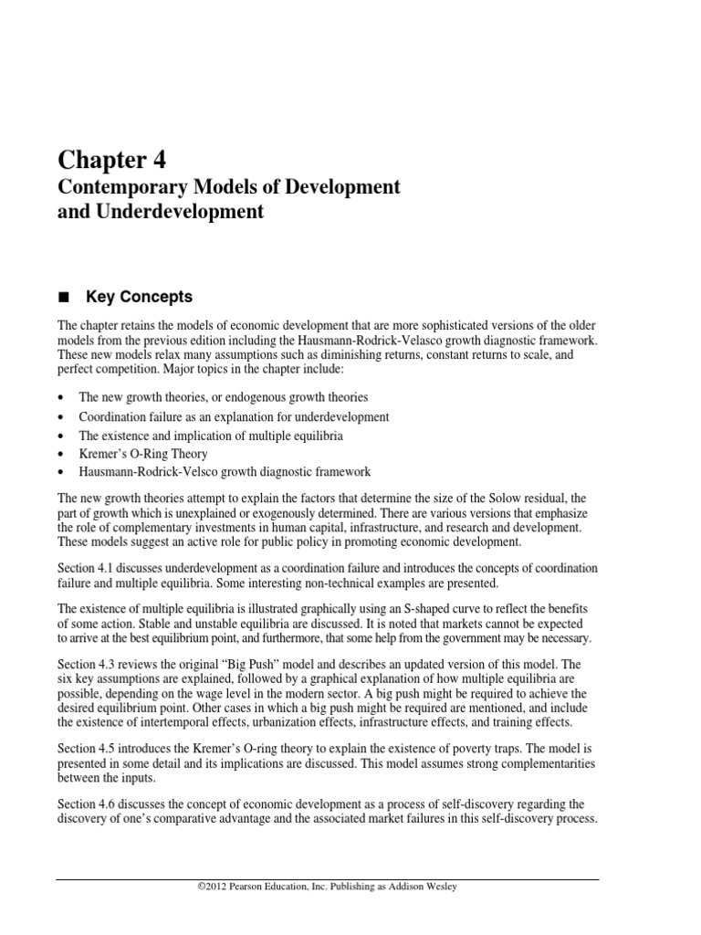 Contemporary Models of Development and Underdevelopment: Concepts | PDF ...