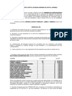 Asamblea Aumento Capital Sociedad Anónima Premezclas 2018