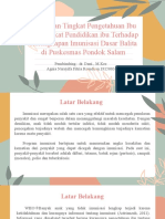 Hubungan Tingkat Pengetahuan Dan Tingkat Pendidikan Ibu Terhadap Kelengkapan Imunisasi Dasar