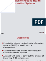 Routine Health Information Systems