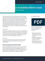 Fast Application Availability Built For Cloud: Rubrik For Amazon Web Services