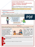 1.1 Descubrimos Algunos Derechos en Situaciones Cotidianas.