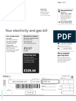 Your Electricity and Gas Bill: Annual Statement Bill - Front Page
