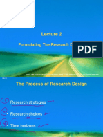 Lecture - 2 - Formulating The Research Design