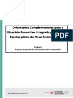 Orientações Complementares para o Itinerário Formativo Integrado para As 11 Escolas-Piloto Do Novo Ensino Médio