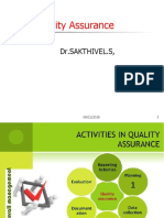 Quality Assurance: DR - Sakthivel.S