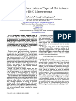 Study of Cross Polarization of Tapered Slot Antenna For EMC Measurements