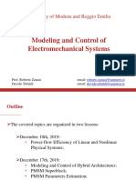 Modeling and Control of Electromechanical Systems