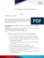 Annexes Task 2 - Technology and Human Life Interview: Culture/future-Of-Food