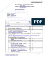 Pre-Registration Completeness Checklist Document For Copy Drug, Jul-2012