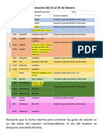 Organización Semanal PDF