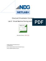 Cloud and Virtualization Concepts Lab 3: Virtual Machine Cloning and Exporting