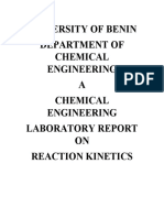 Kinetics of the Pseudo-First Order Reaction of Potassium Persulphate in Potassium Iodide