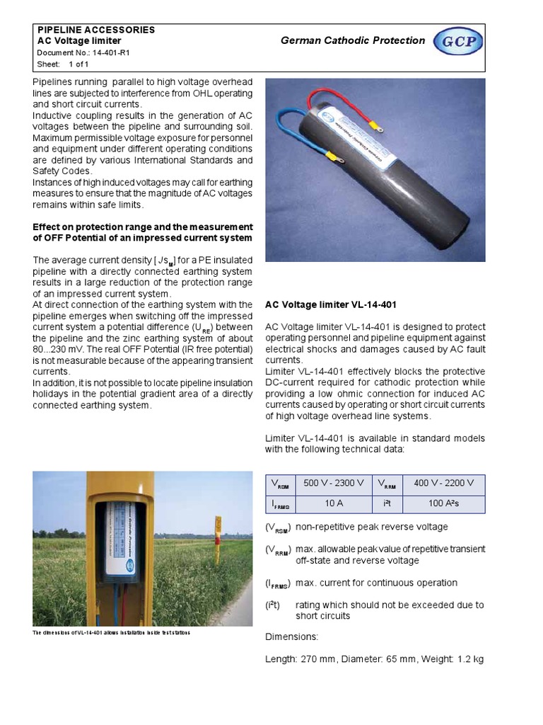 14401R1 AC Voltage Limiter PDF Alternating Current Electric Current