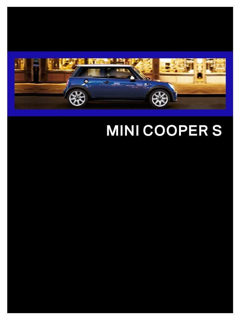 MINI Cooper S: Especificaciones y Modelos | PDF | Sistema de freno ...