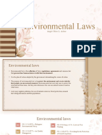 Environmental Laws: Angel Chloe L. Achas