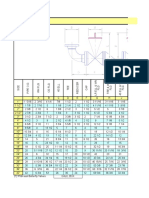 Tabela de Fittings Do Steel Pipe Vessel