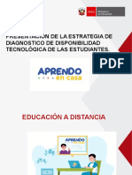 Presentación de La Estrategia de Diagnóstico de Disponibilidad Tecnológica de Las Estudiantes.