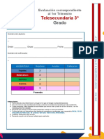 Ex Men 1er Trimestre 3 Telesecundaria - Contestado