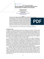 The Analysis of Students' Learning Behavior in Isolated School of SMPN Satap Tojabi