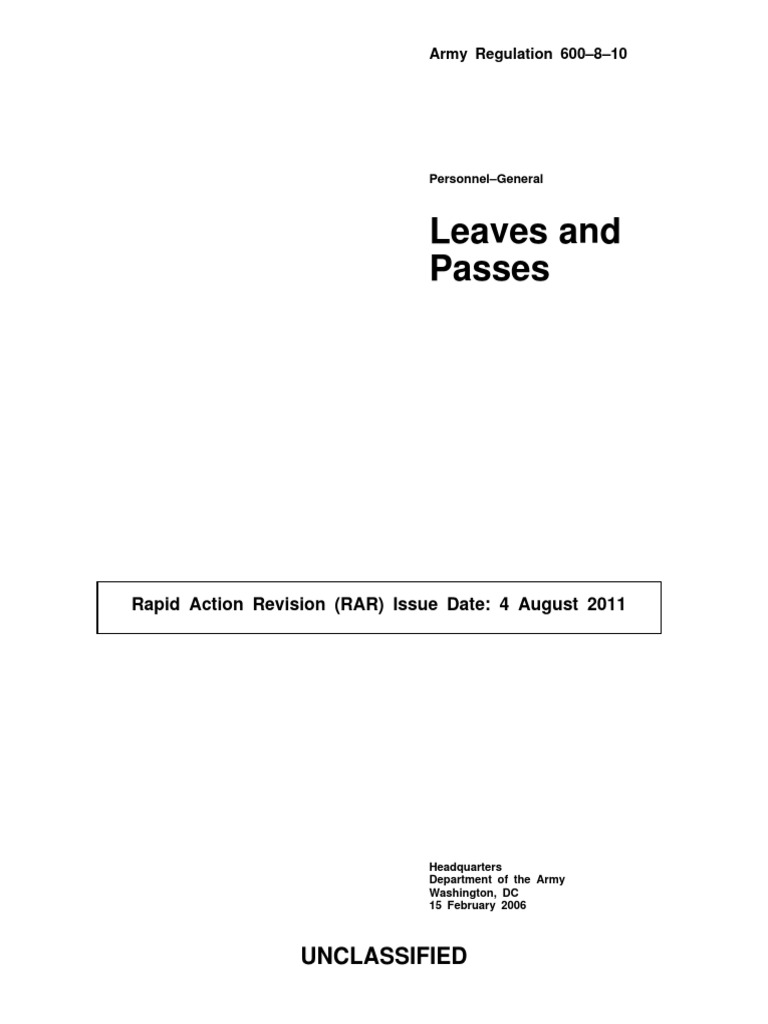 Ar 600810 PDF United States Department Of Defense Military