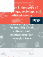 Chapter 1: The Scope of Anthropology, Sociology, and Political Science