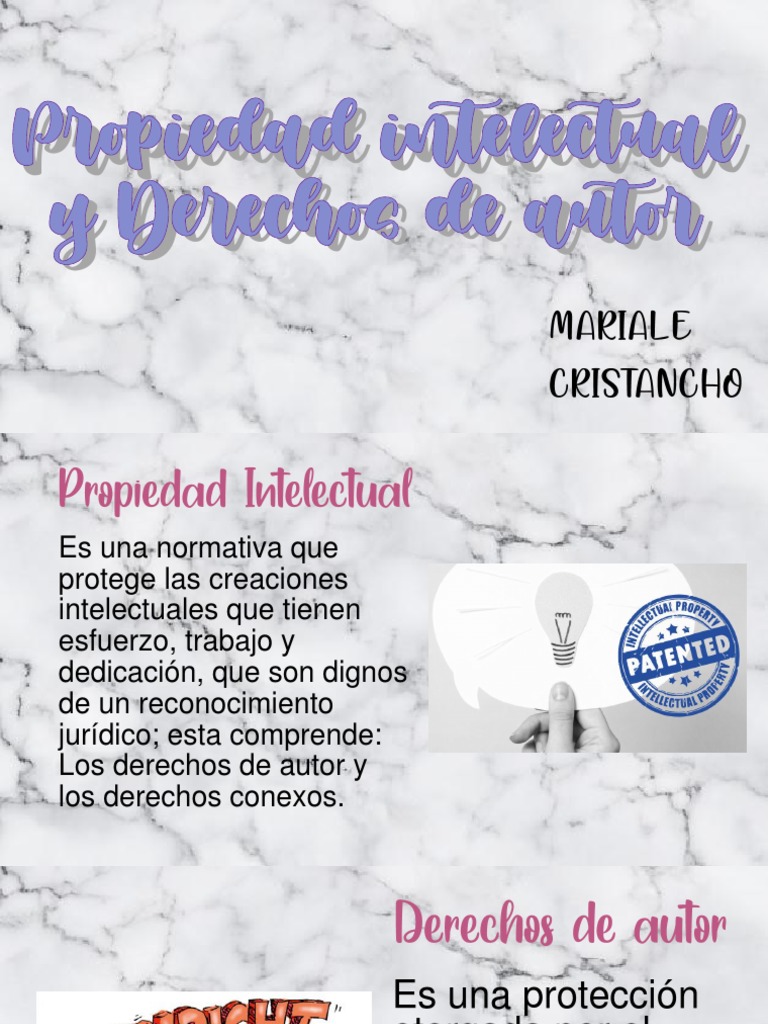 Propiedad Intelectual y Derechos de Autor | PDF