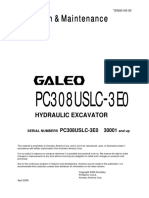 Manual de Operacion y Mantenimiento (PC308USLC-3eo 30001-Up) Galeo