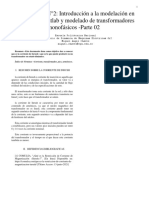 Introducción A La Modelación en Simulink de Matlab y Modelado de Transformadores Monofásicos - Parte 02