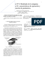 Modelado de La Máquina Sincrónica. Parte 01: Características de Operación y Variación de Parámetros.