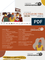 Informe Calidad de Vida 2020 Cartagena Como Vamos