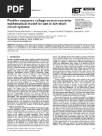 IET Generation Trans Dist - 2019 - Ramasubramanian - Positive Sequence Voltage Source Converter Mathematical Model For