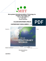 Contemporary World Weeks 1-5