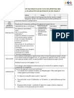Anexo 4. Planeación Matemáticas Grado Quinto