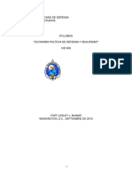 Syllabus 606 Political Economy of Defense and Security (ESP CL56)