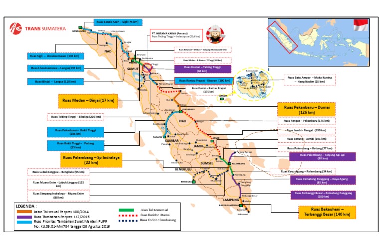 Peta Jalan Tol Trans Sumatera 2025 | PDF