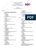 Republic of The Philippines Division of El Salvador City: Mapeh 10 First Grading Examination