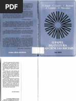 O Papel da Cultura nas Ciências Sociais - Buman et al