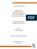 Informe de Laboratorio (Transformación de La Materia)